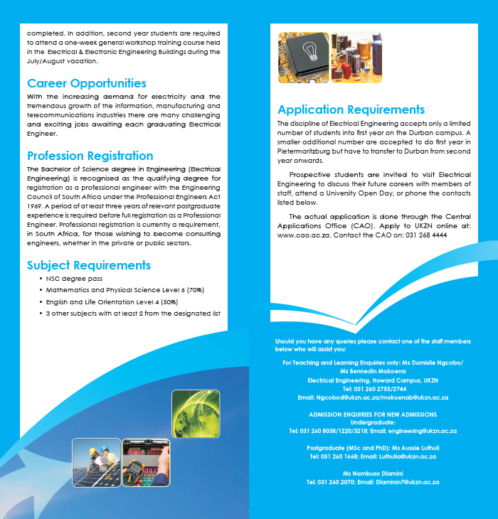 Electrical engineering brochure 2